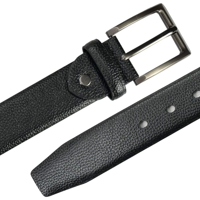 12 pieces of Belts with Lizard Skin Pattern on Black Leather for Men Mixed Sizes