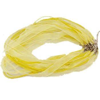 12 pieces of Yellow Ribbon & Cord