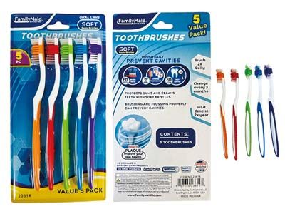 144 Pieces of Toothbrush 5pcs /set