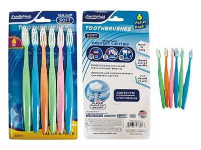 144 Pieces of Toothbrush 6 Pieces Per Set
