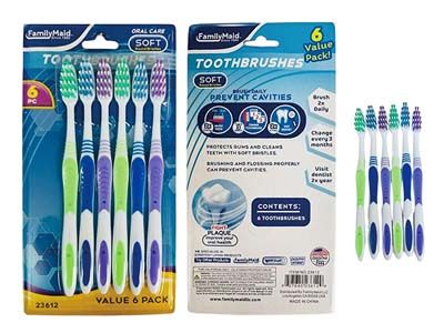 144 Pieces of Toothbrush 6pcs /set