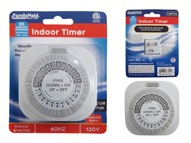 24 Pieces of Indoor Timer Grounded In White