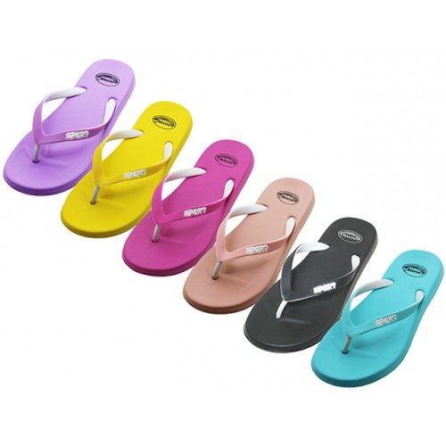 36 Pairs of Women's "wave" Super Soft Rubber Thong Sandals