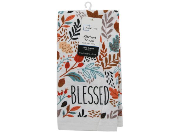 54 Pieces of Mainstays 15 In X 25 In Kitchen Towel In Blessed Design