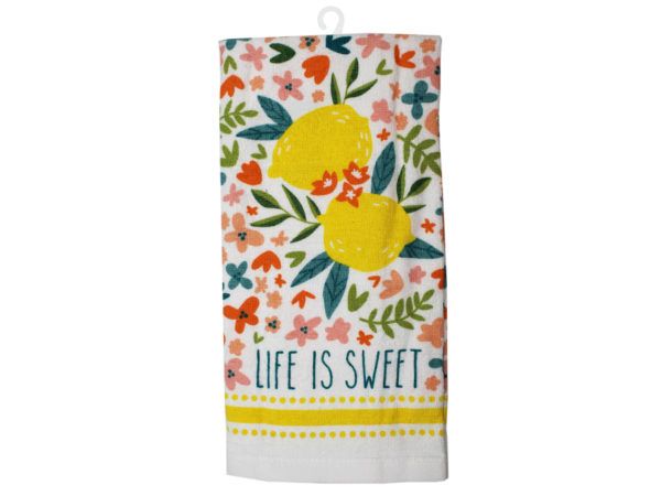 54 Pieces of Mainstays 15 In X 25 In Kitchen Towel In Life Is Sweet Design