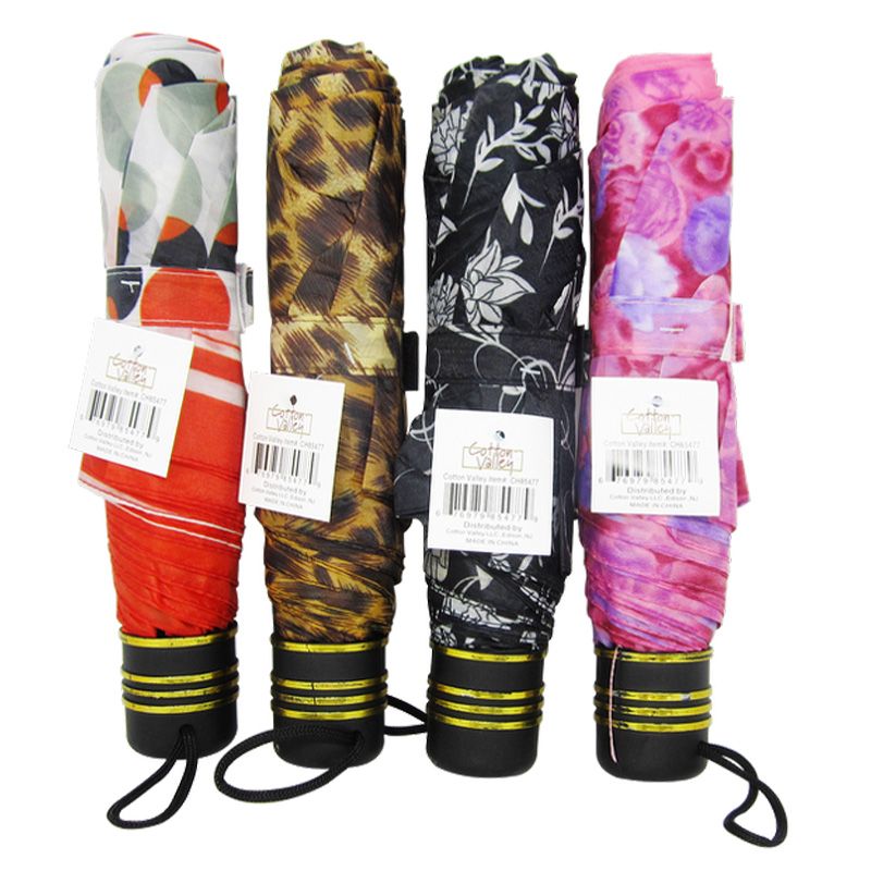 48 Pieces of Mini Umbrella Printed Colors Assorted Prints