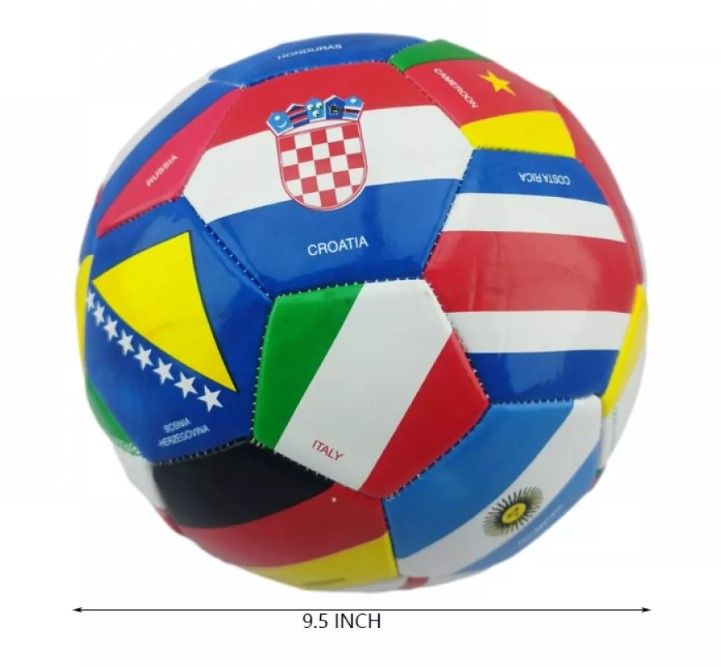 24 Pieces of 9.5" World Cup Soccer Ball W/ Net & Pin
