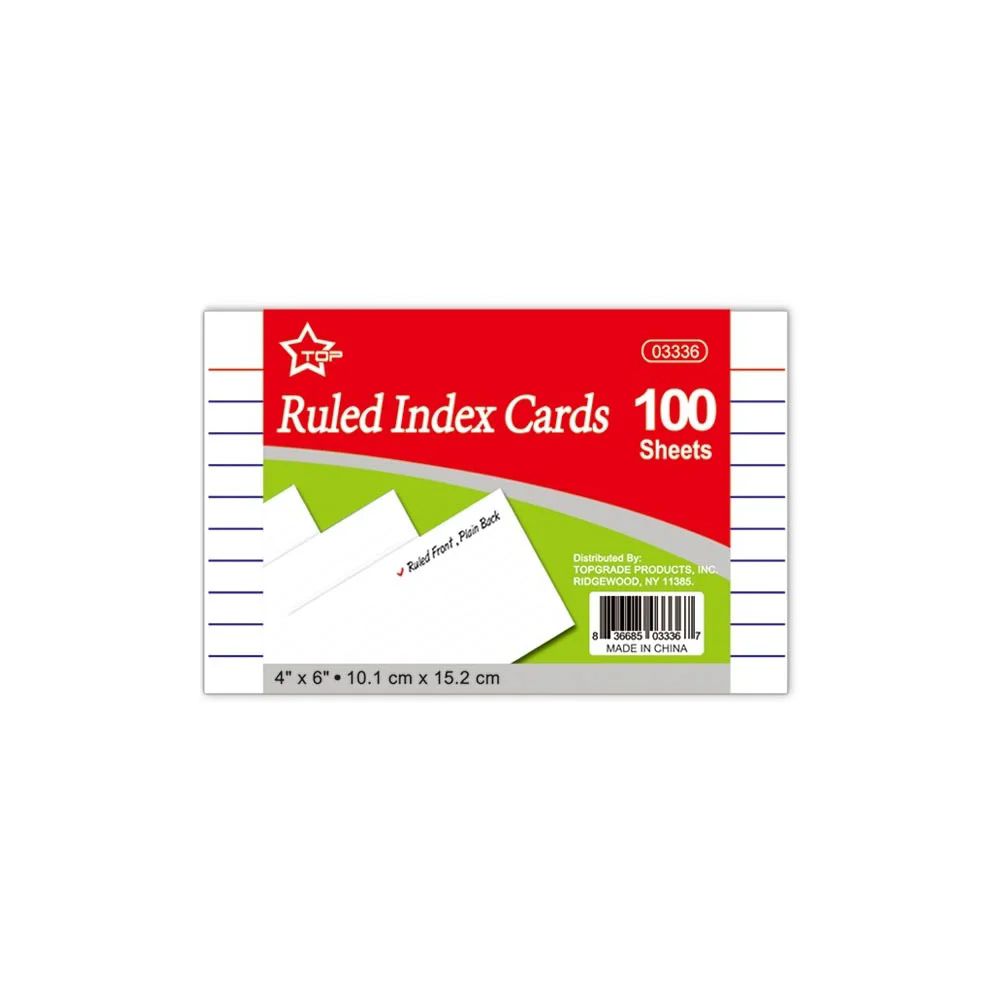 48 Packs of Ruled Index Cards