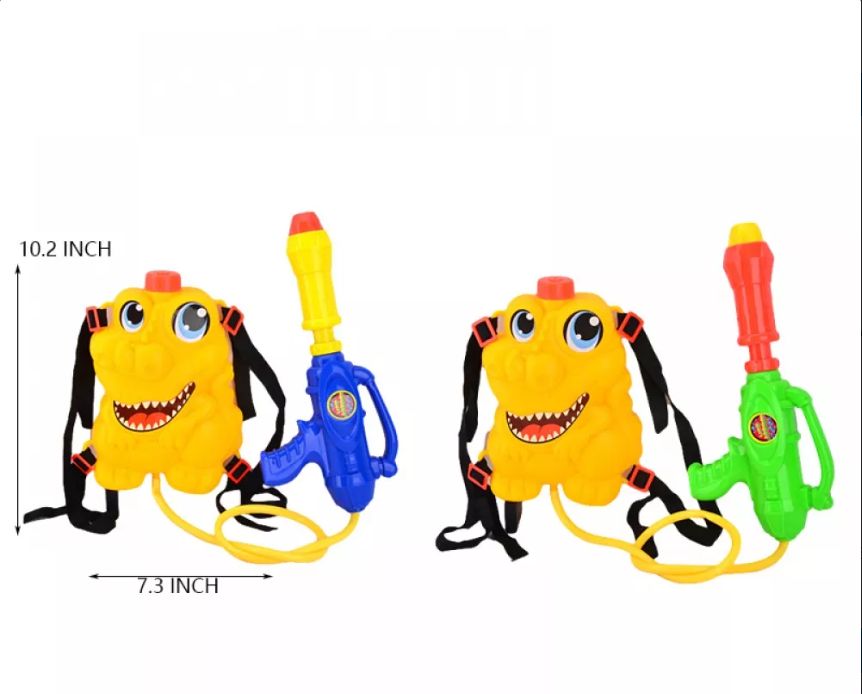 12 Pieces Dinosour Water Gun Backpack Water Guns at