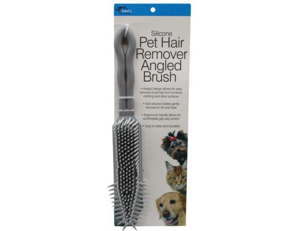 48 pieces of Silicone Pet Hair Remover Angled Brush
