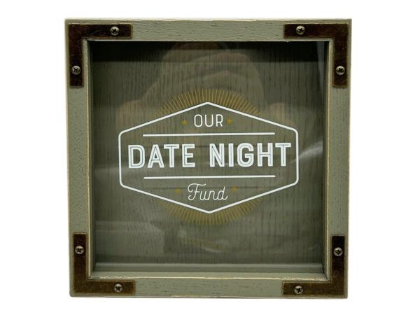 24 Wholesale 8 Inx8 In Decorative Our Date Night Fund Box D??cor Bank ...