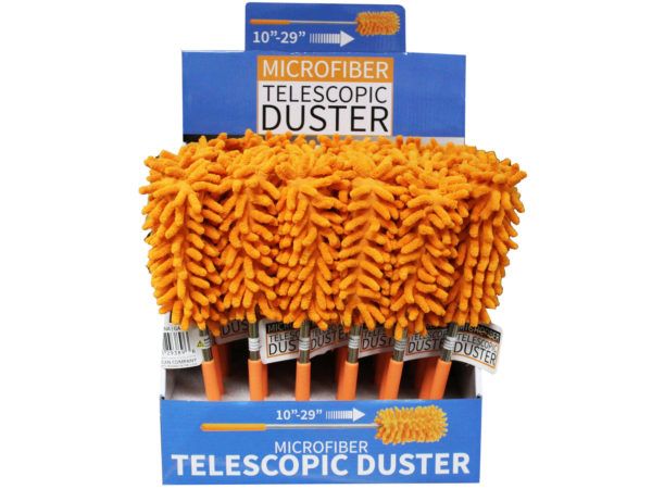 24 pieces of Lightweight Microfiber Telescopic Duster Countertop Display