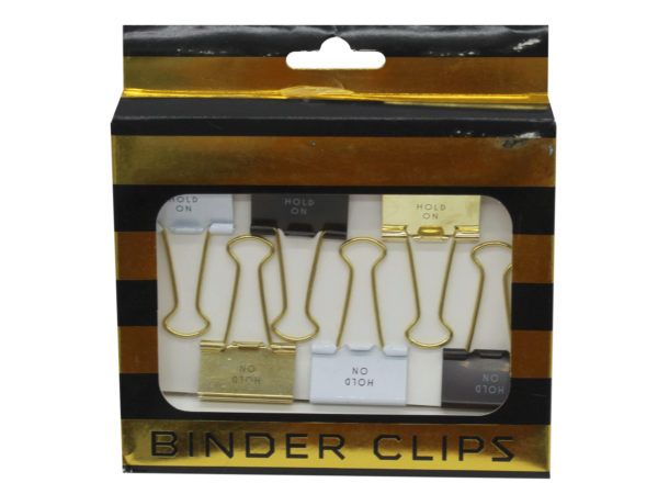 96 pieces of 6 Pack Hold On Binder Clips