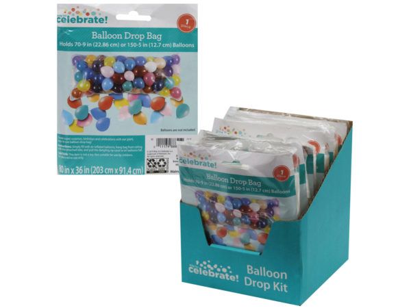 72 pieces of Balloon Drop Bag Kit With Rip Cord