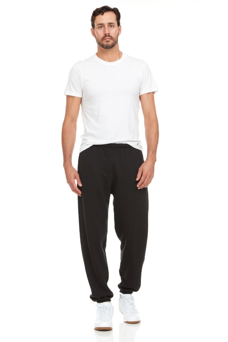 Cotton fleece jogging pants, for men
