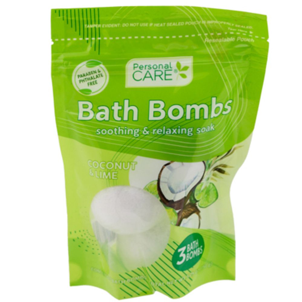 12 pieces of Bath Bombs 3pk 5.3oz Coconut & Lime Personal Care