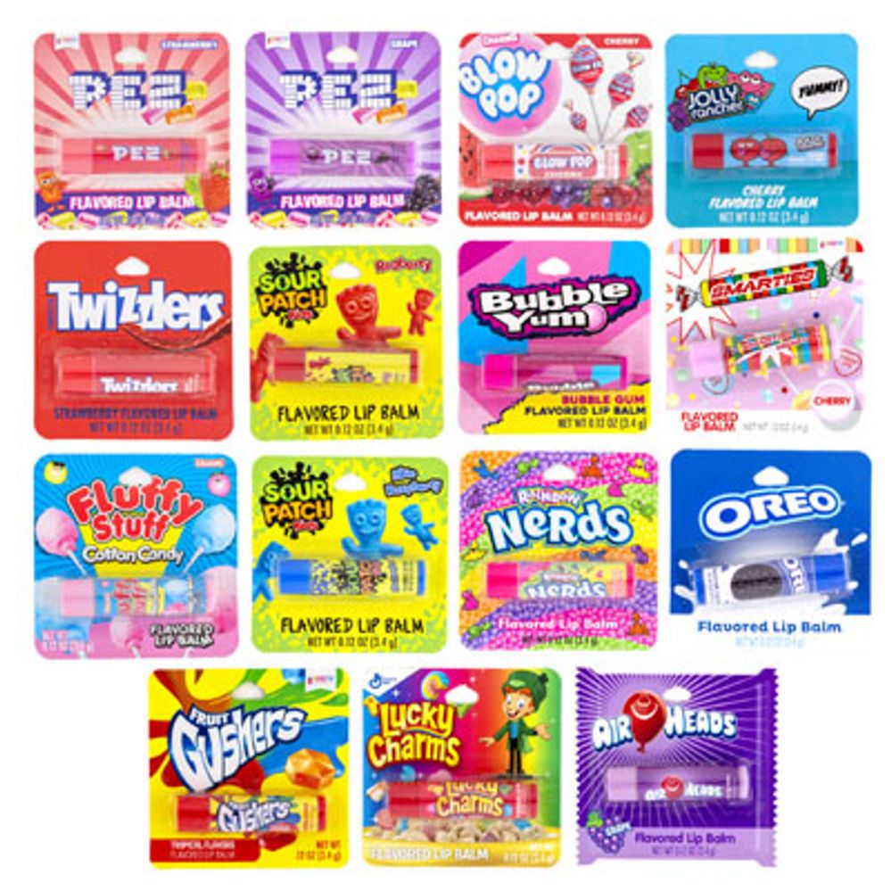 150 Pieces of Lip Balm 15 Assorted Candy Flavors150ct Power Panel