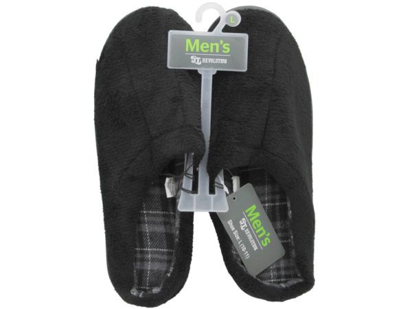 8 pieces of Mens Large Black Slippers