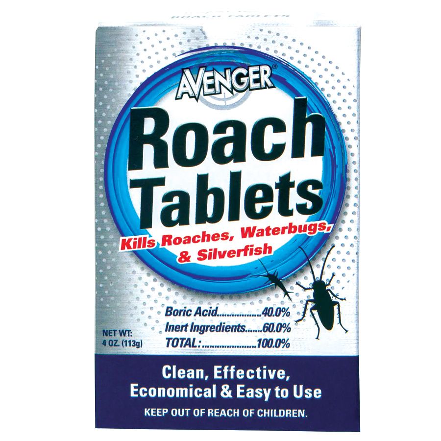 12 Pieces of Avenger Roach Killer 4 Oz Tablets