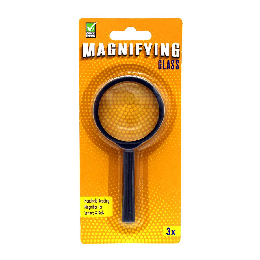 48 Pieces of Check Plus Magnifying Glass 4.5 in