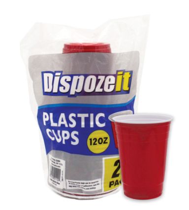 36 Pieces of 20 Ct Dispozeit Plastic Cup 12 oz