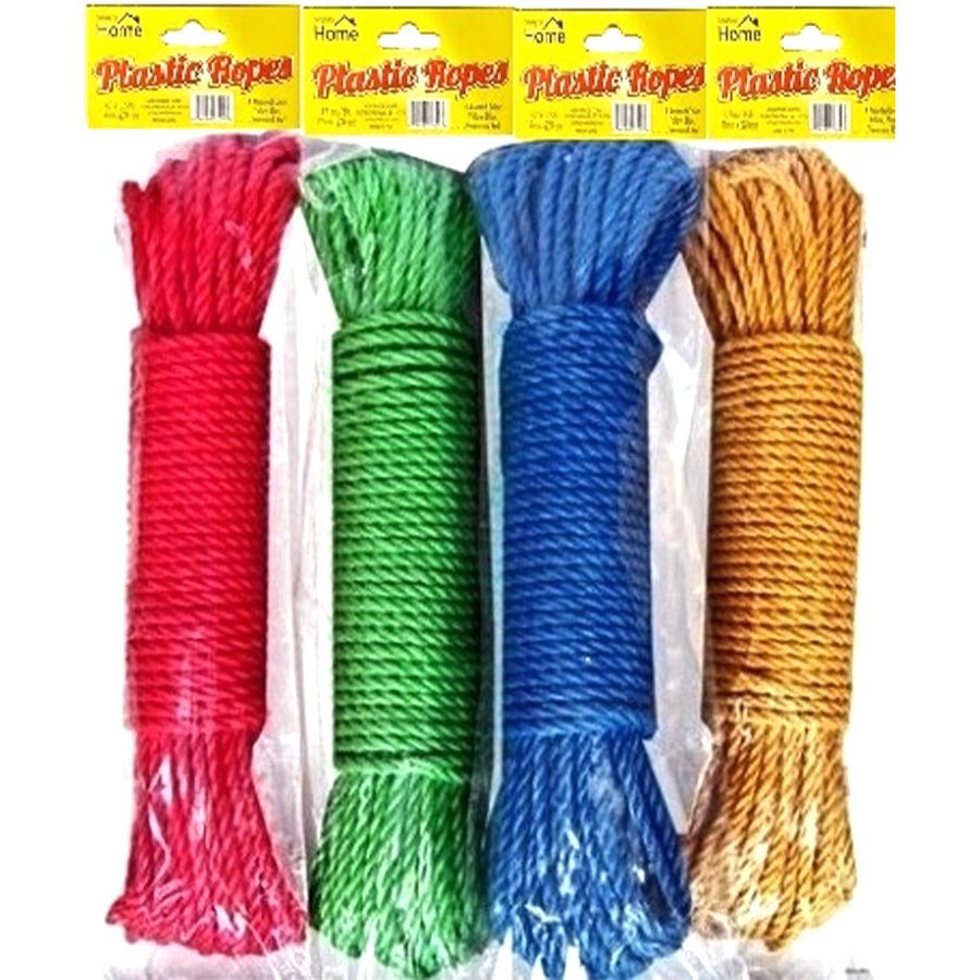 48 Pieces Simply Hardware Plastic Rope 75 Ft 0.19 in - Rope and Twine - at  