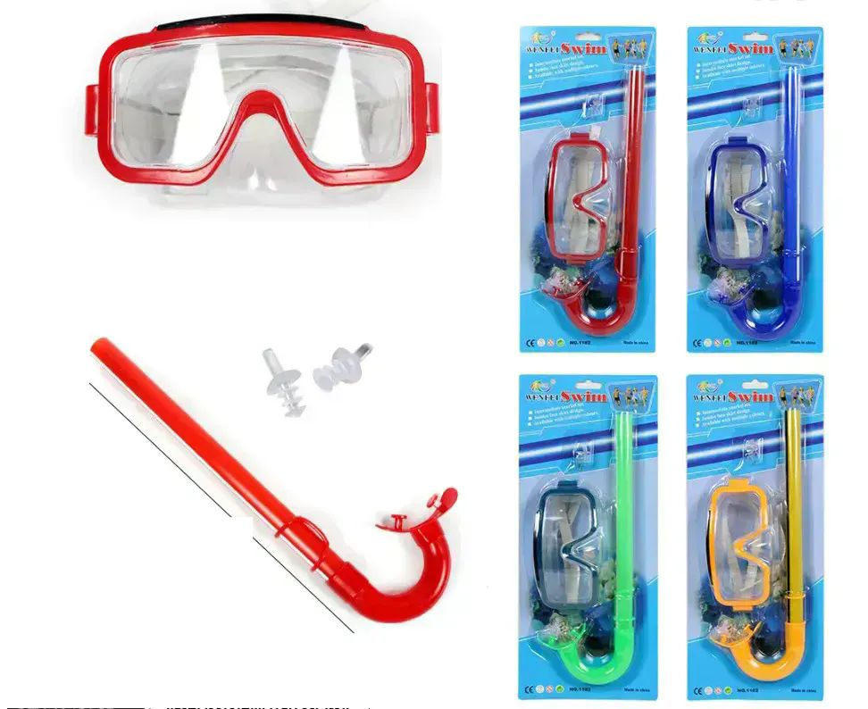 48 Pieces of Snorkeling & Goggle Mask Set With Ear Plugs - 3 Piece Set