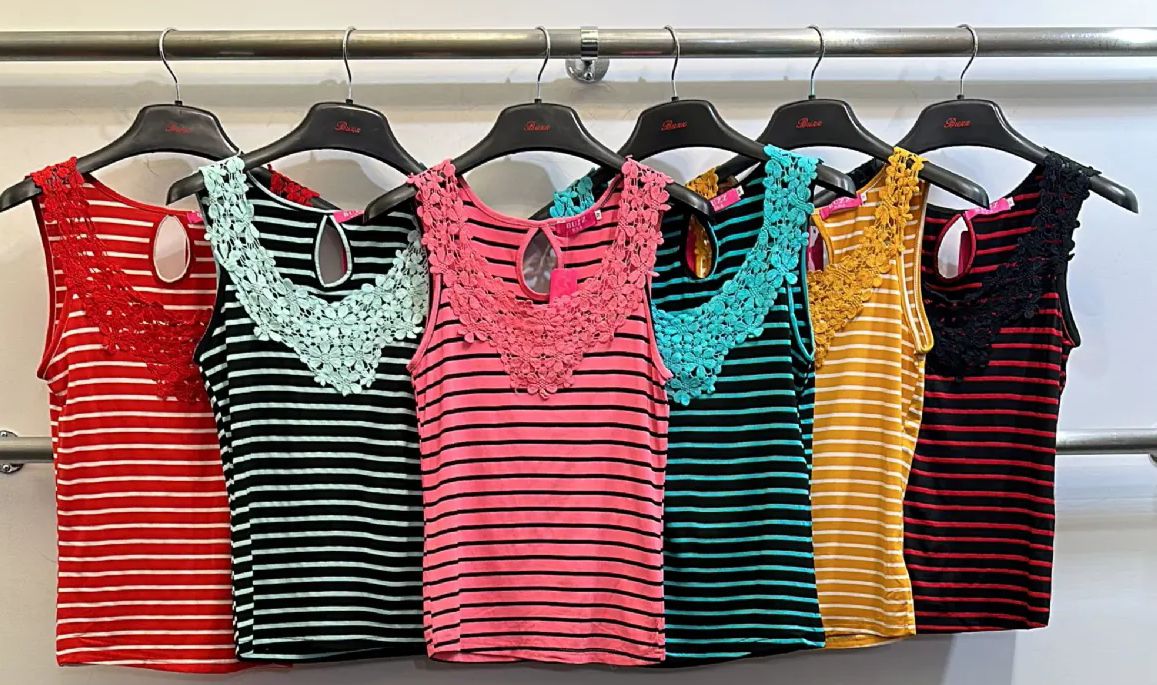 72 Pieces Women's Assorted Colors Cotton Camisole Tops - Womens