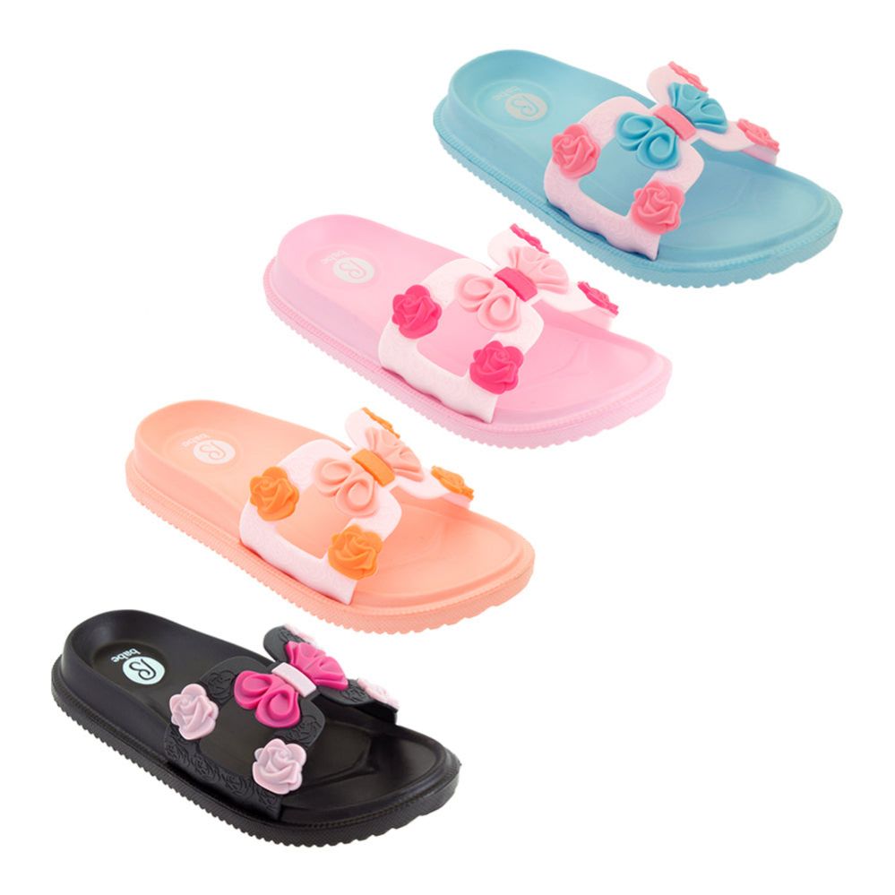 48 Pairs of Girl's Floral Slide Assorted