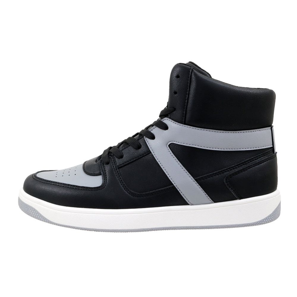 12 Pairs of Men's Hightop Sneaker Gray