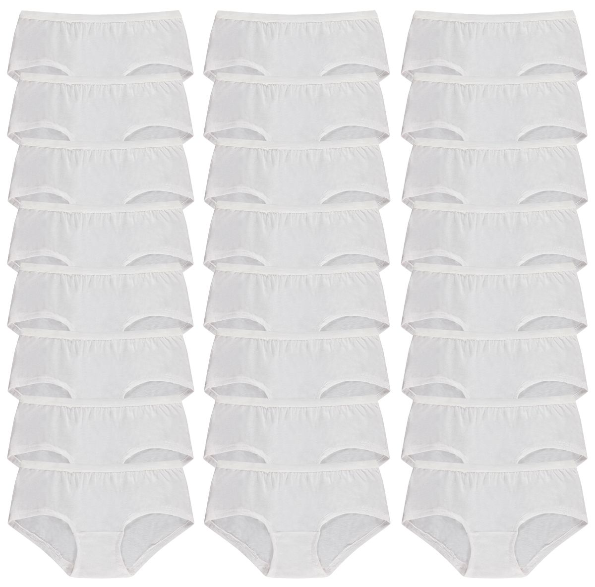 180 Wholesale Yacht & Smith Womens Cotton Lycra Underwear White Panty  Briefs In Bulk, 95% Cotton Soft Size 2xl - at 