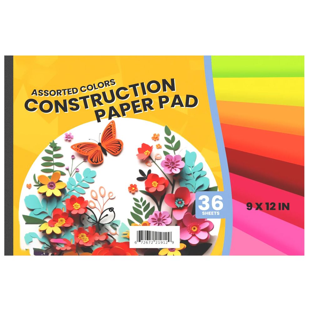48 Pieces of Construction Paper Pad 9X12 36 Sheets