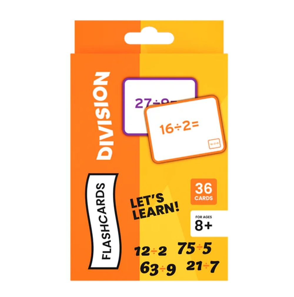 48 Pieces of Flash Cards Division 36 cards