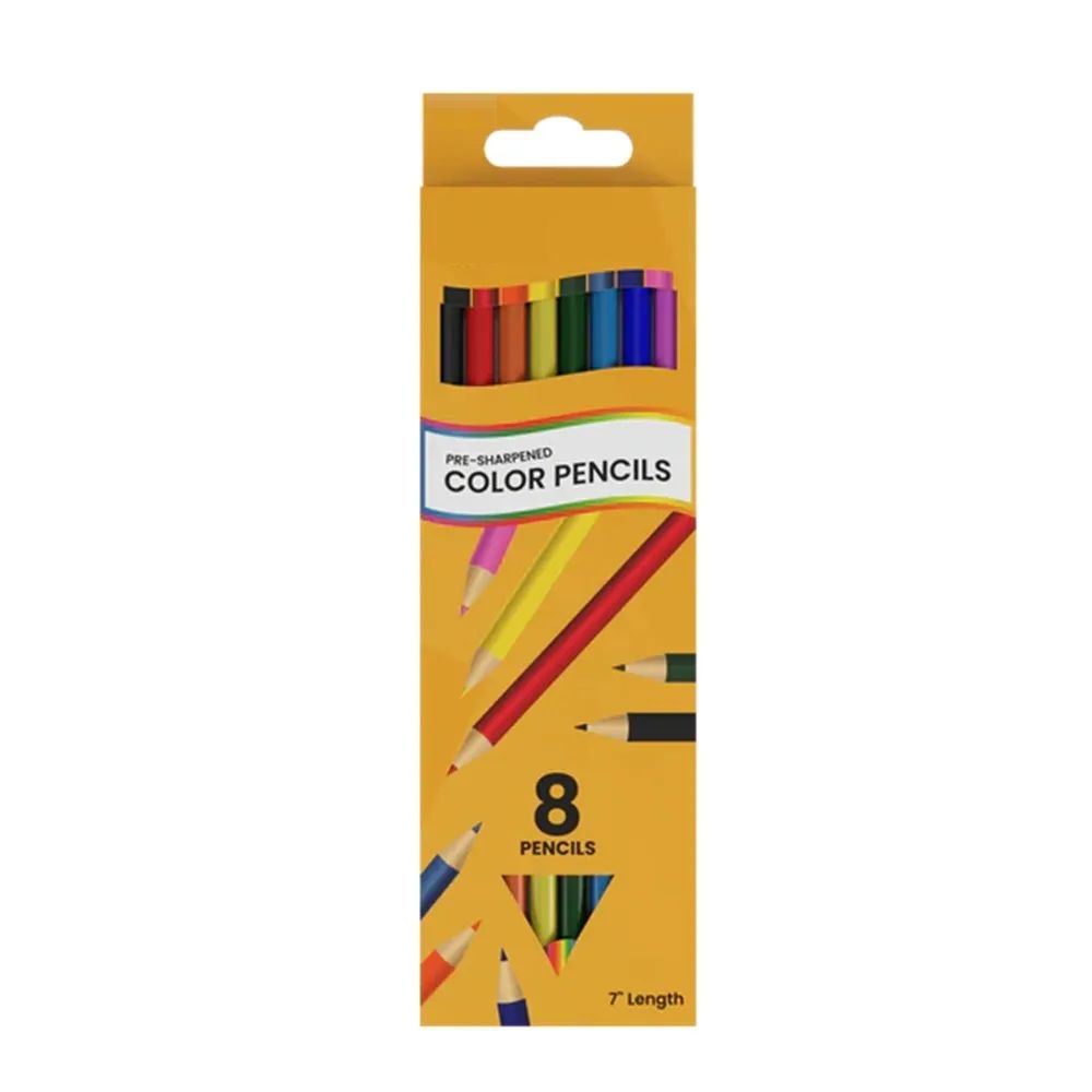 80 Pieces of Coloring Pencils 8 count - Boxed