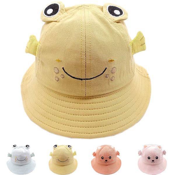 12 pieces of Baby Kid's Boys Girls Cartoon Pattern Bucket Sun Summer Hat