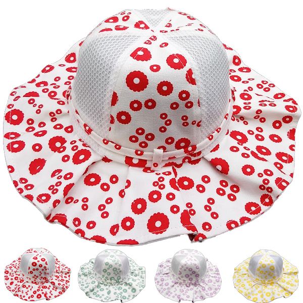 12 pieces of Circle Flower Sun Hat Set for Baby and Kids