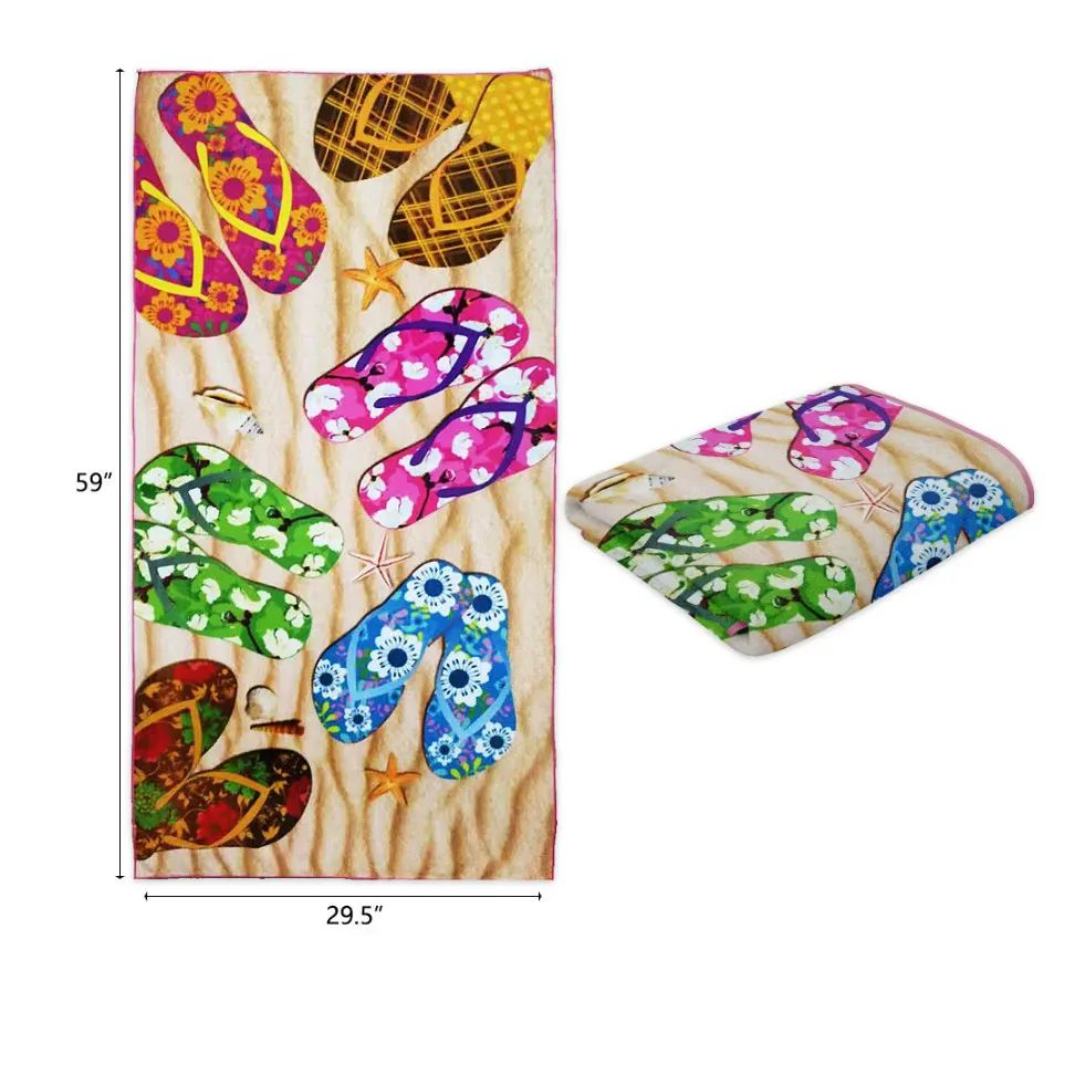 24 Pieces of 30"x60" Slipper Beach Towel