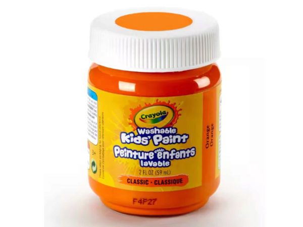 72 pieces of Crayola 2oz Washable Kids Paint In Orange