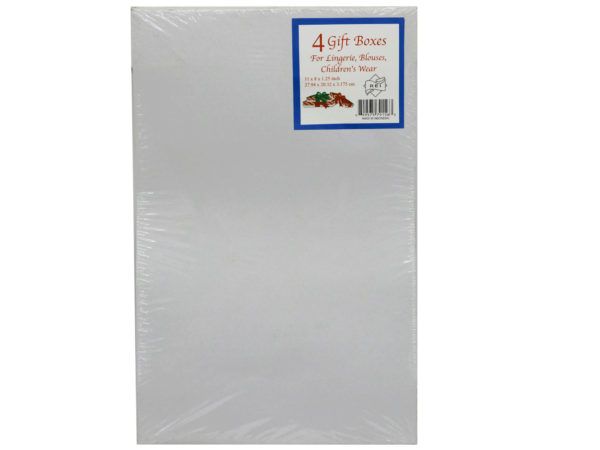 66 pieces of Medium 4 Pack 11 In X 8 In White Gift Box