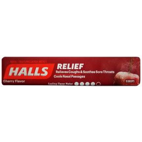 20 Pieces of Halls Cherry Cough Drops