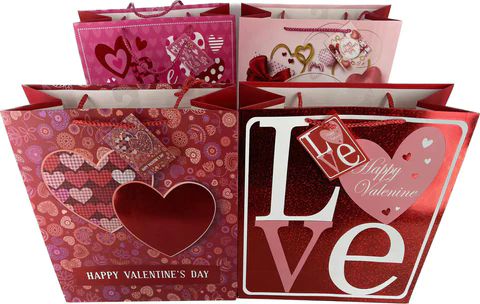 288 Pieces of Mall Size Valentine's Day Gift Bag