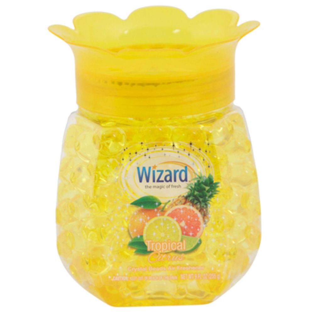 12 pieces of Air Freshener Beads 9oz Tropical Citrus Wizard