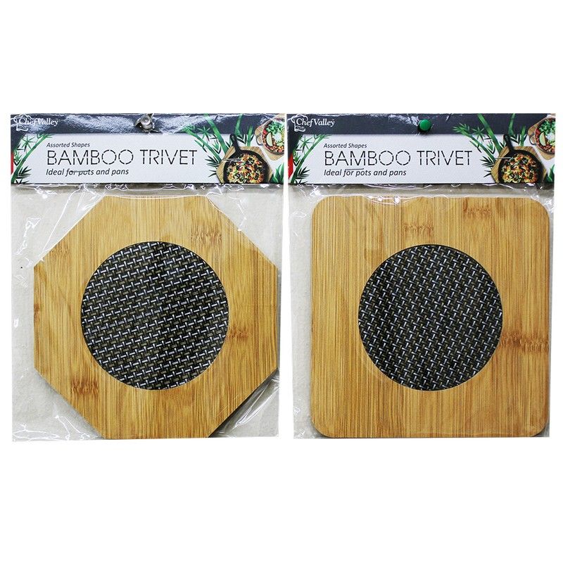 48 pieces of Bamboo Trivet Square Shape