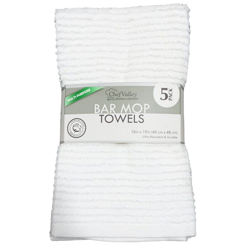 24 Pieces Bar Mop Towel - Kitchen Towels