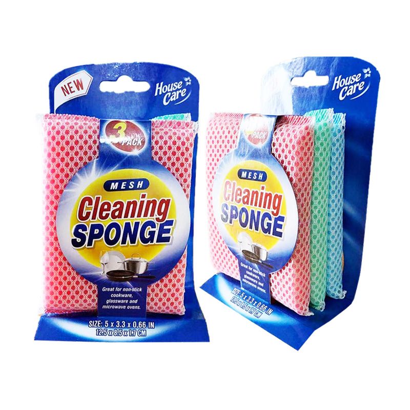24 Pieces of 3pcs Mesh Cleaning Sponge