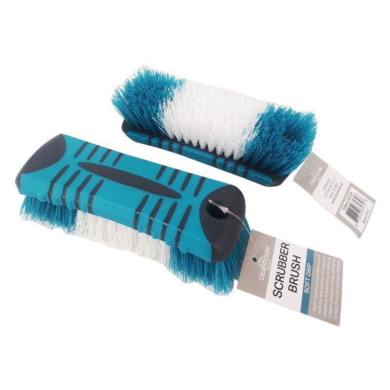 24 pieces of Tpr Scrubber Brush Soft Grip W/ohandl