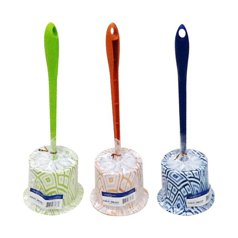 24 pieces of Printed Toilet Brush W Holder