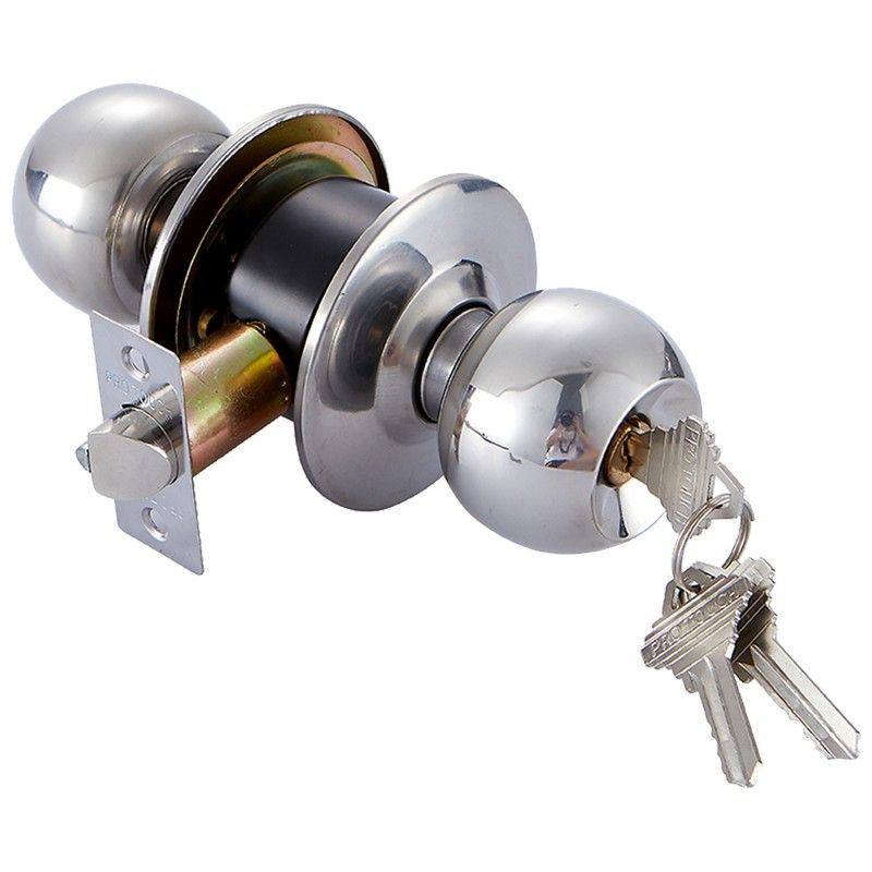 12 Pieces of Chrome PusH-In Latch Door Lockset