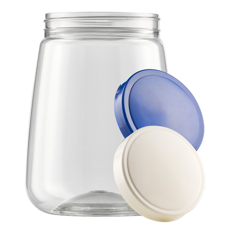 24 Pieces of 2100ml Transparent Plastic Jar #2132