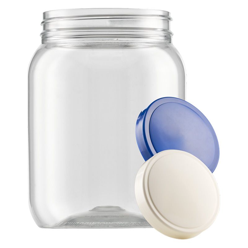 24 Pieces of 1000ml Transparent Plastic Jar #2166